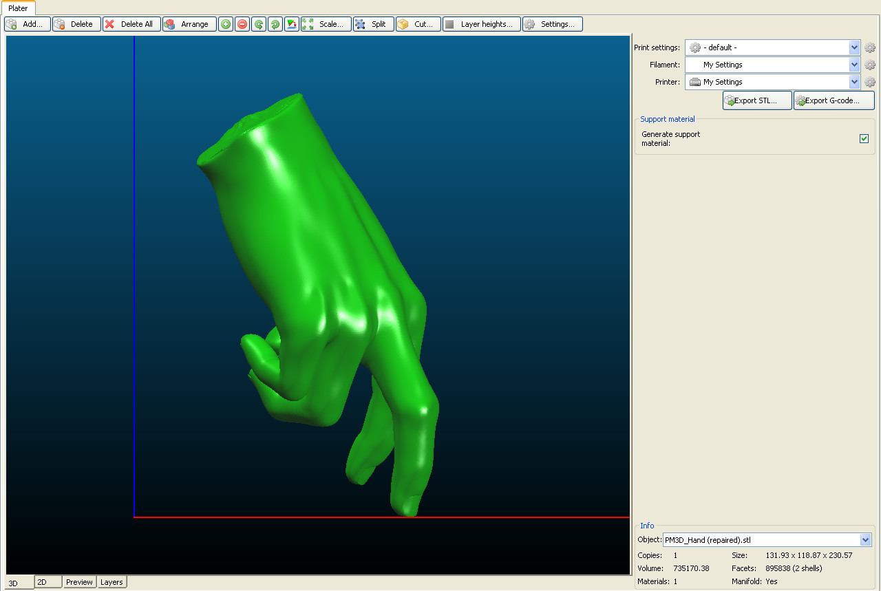 Free STL file Hand model ・3D print model to download・Cults